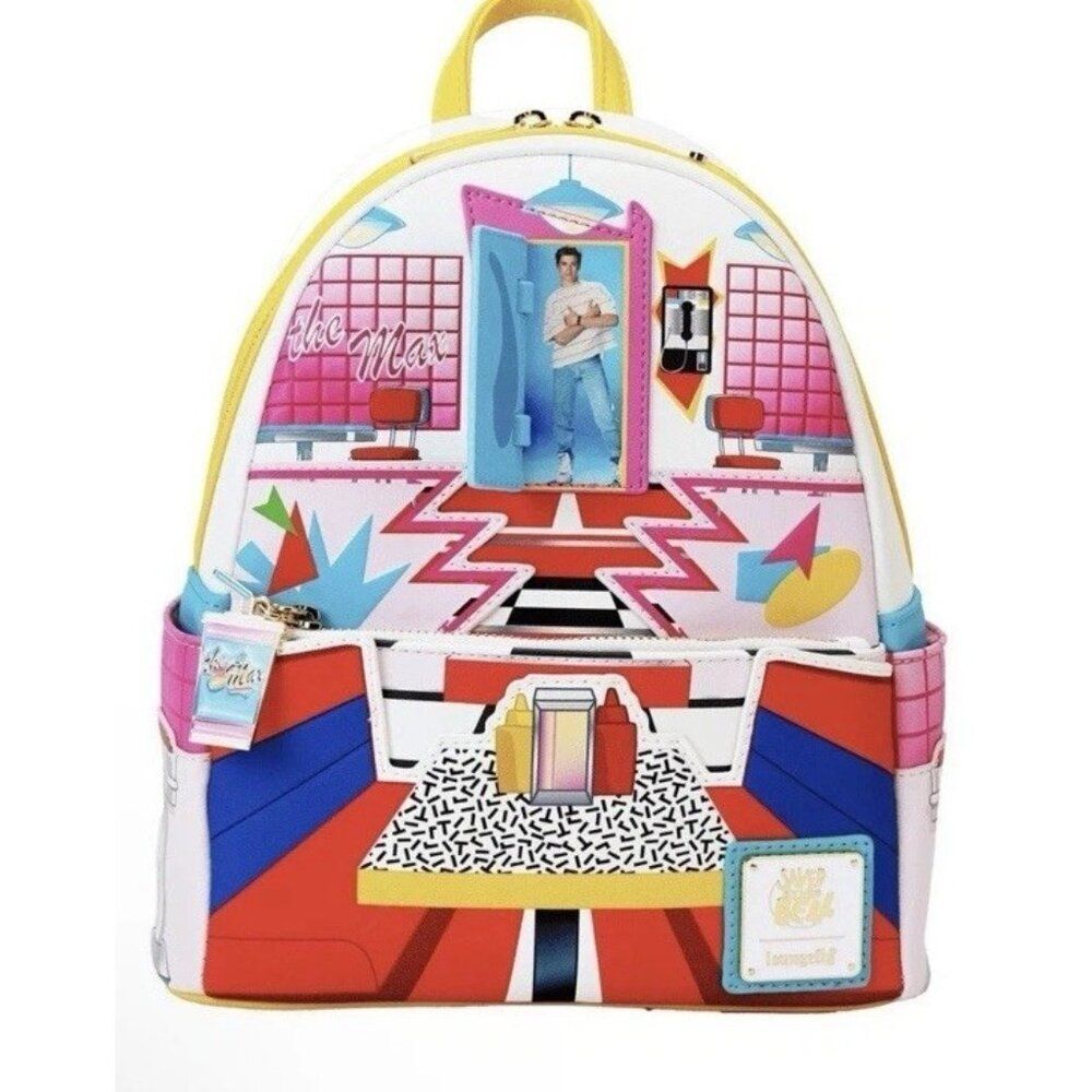 Loungefly Saved By The Bell The Max Diner Zach Mini Backpack NWT